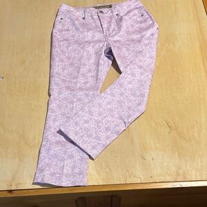 Liverpool Lavender Lilac Floral Jeans Sz 6P